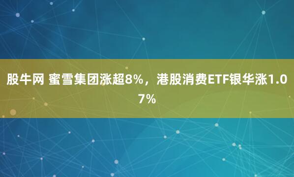 股牛网 蜜雪集团涨超8%，港股消费ETF银华涨1.07%