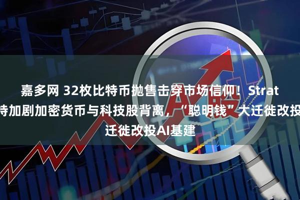嘉多网 32枚比特币抛售击穿市场信仰！Strategy减持加剧加密货币与科技股背离，“聪明钱”大迁徙改投AI基建